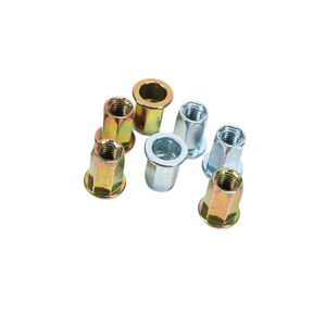 Tuerca <span class=keywords><strong>de</strong></span> remache <span class=keywords><strong>de</strong></span> cabeza plana <span class=keywords><strong>de</strong></span> acero al carbono personalizada-Hexagonal completo impermeable para <span class=keywords><strong>llave</strong></span> <span class=keywords><strong>de</strong></span> tuerca hexagonal <span class=keywords><strong>de</strong></span> montaje <span class=keywords><strong>de</strong></span> chapa - Product Image 5