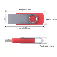 Clé USB pas chère 2.0 3.0 avec logo personnalisé, clé USB pivotante 2 Go 4 Go 8 Go 16 Go 32 Go 64 Go 128 Go