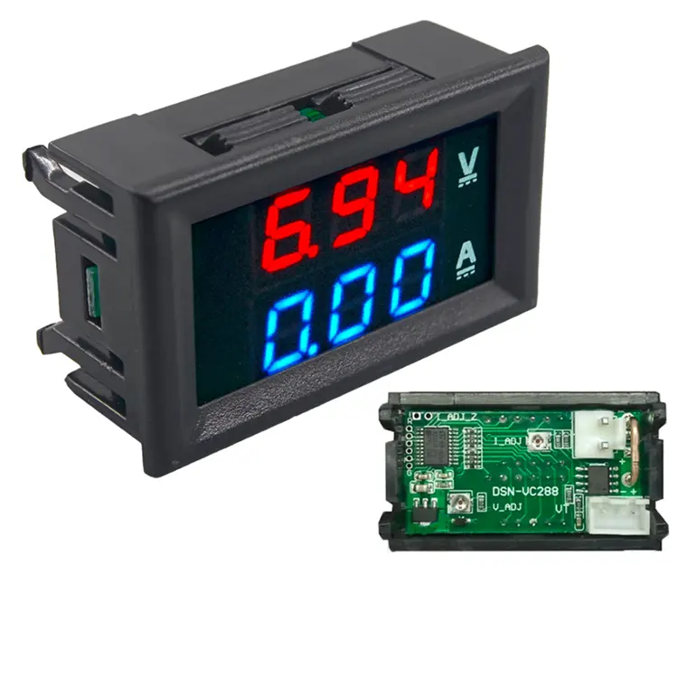 Mini Digital Voltmeter Ammeter Amp Volt Voltage Current Meter Detector Tester 0.28" Dual LED Display Gauge