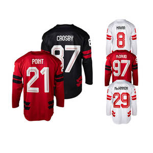Nueva Camiseta de Hockey sobre Hielo de Canadá 2026, Cosida, 97 Connor McDavid, 8 Cale Makar, 29 MacKinnon, 87 Cro-sby, 21 Point, 13 Reinhart - Product Image 6