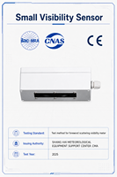 Sensor de Visibilidad Mini ASHUR RS485 4-20mA CE IP66 con Alcance Extendido MOR de 10m-5km para Dispersión Frontal en Desiertos y Costas, para Sistemas Meteorológicos Automatizados (AWS) de Largo Alcance