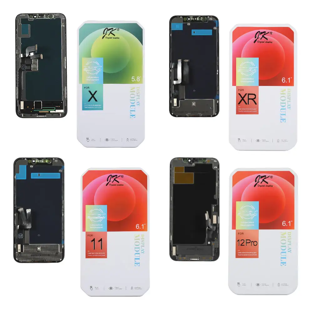 Factory Price JK incell LCD Touch Screen displays for iPhone X XR 11 12 Pro 13 Patalla Replacement Screen For iPhone Repair