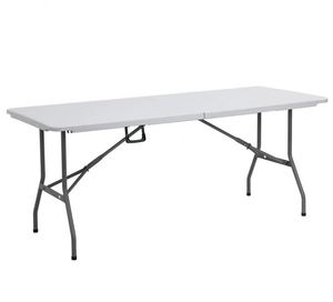 High QM Quality 180*70*74 Outdoor <b>Plastic</b> Folding <b>Chairs</b> for Party Wedding <b>Garden</b> Events 6ft Folding <b>Plastic</b> Table - Product Image 2