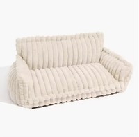 Vente en gros usine : Nids pour chiens de grande taille, lavables, coussins de soutien dorsal souples pour chiens, canapés-lits pour chiens, lits pour animaux de compagnie détachables et accessoires