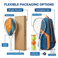 Raqueta de Tenis de Aluminio de Alta Calidad, Extra Grande, para Principiantes, con Tamaño de Cara de 21-27 Pulgadas, para un Aprendizaje Fácil y Gran Potencia