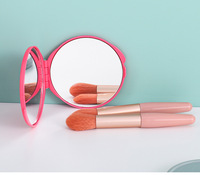 Zonyin Portable Double Face 2x Loupe Mini Miroir De Maquillage De Poche Pliable Vente Chaude 2x Loupe avec Logo Personnalisé