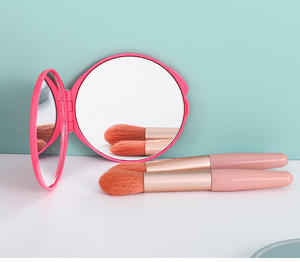 Zonyin portatile Double-face 2x ingrandimento Mini pieghevole specchio tascabile per il trucco vendita calda 2x ingrandimento con Logo personalizzato - Product Image 6