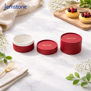 Custom Design Eco-friendly Round Cake Kraft Paper <b>Box</b> Food Grade Bakery Cylinder Packaging Pastries <b>Desserts</b> Food Paper Tube - Product Image 3