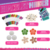 Luckytoys Bracelet Making Kit DIY Arts & Crafts Enfants Jouets Bracelet En Forme De Coeur Fabrication Machine Ensemble pour Filles