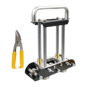 Outil de pliage de bordure de toiture en métal à 2 rouleaux, manuel, en alliage d'aluminium et acier inoxydable, pour le pliage des bordures de gouttières - Product Image 4