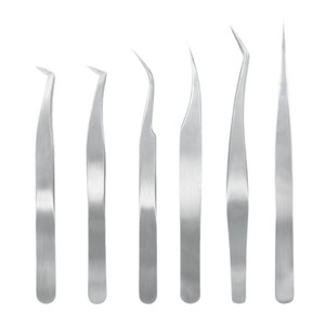 Hot Selling Tweezers - Sanded Stainless Steel Eyelash Extension Tweezers - Golden Feather Tweezers - Dolphin Tweezers - - Product Image 5