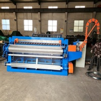 Machine à rouler les treillis métalliques soudés, contrôlée par PLC, largeur 1,2 m, pour la fabrication de bobines de treillis métallique léger