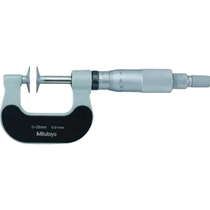 Micrómetro de Disco Serie 169 de Mitutoyo, Micrómetro de Dientes de Engranaje con Husillo No Giratorio - Product Image 1