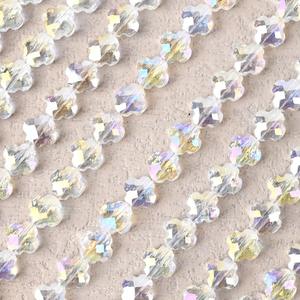 Directo de fábrica al por mayor <span class=keywords><strong>Sepa</strong></span> negro trébol de cuatro hojas DIY collar accesorios cristal de Murano cuentas de vidrio galvanoplastia - Product Image 3