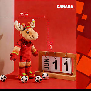 Giocattoli Ufficiali FIFA per Animali Domestici, Mascotte Peluche IP Coppa del Mondo 2026, Giocattoli Sonori da Masticare per Cani Flat Fetcher con Mascotte Clutch Maple Zayu - Product Image 4