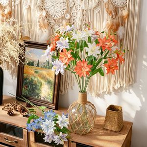 ดอกลิลลี่กลีบคู่ CallaFloral ดอกไม้ประดิษฐ์ ก้านเดี่ยว โพลีเอสเตอร์ ตกแต่งภายในบ้าน - Product Image 1