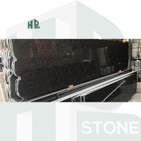 Marbre noir Galaxy naturel d'Inde, granit noir Galaxy poli d'Inde, granit noir Galaxy de haute qualité, prix du granit noir Galaxy