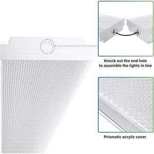 ไฟร้านค้า LED ANTLUX ขนาด 4 ฟุต 40 วัตต์ 4400 ลูเมน 4000K อะคริลิค โคมไฟเพดานแบบฝังทันสมัย ติดตั้งบนพื้นผิว สำหรับโรงงาน/คลังสินค้า - Product Image 3