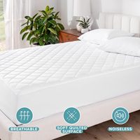 Housse de matelas AOSEN imperméable matelassée en coton pur, protège-matelas anti-fuite en TPU avec jupe élastique intégrale