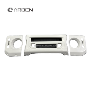 Griglia Frontale Modificata e Aggiornata per Land Rover <span class=keywords><strong>Defender</strong></span> L316 90/110, Griglia a Rete Anteriore e Coperture per Fendinebbia - Product Image 1