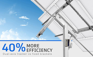 Sistema di Inseguimento Solare a Asse Singolo Inclinato per Pannelli Fotovoltaici, Prodotto in Cina, con Carico Vento >=18m/s e Carico Neve 1.4KN/m2 - Product Image 2