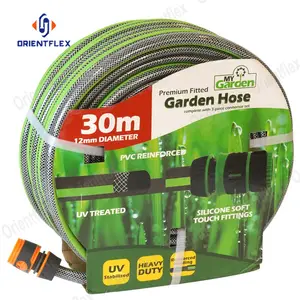 Carretel de mangueira resistente, 19mm 40m 4 camada 5 camada 5/8 fêmea branca amarela para fêmea, mangueiras de água, pvc, jardim