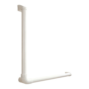 Barre d'appui en L pour salle de bain, en alliage d'aluminium et de magnésium, fixation murale, capacité de charge 300 kg, design moderne et épuré - Product Image 3