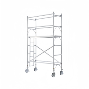 Échafaudages de construction mobiles en aluminium à traction droite double largeur largement utilisés pour l'escalade des bâtiments Nouveau mobile amélioré - Product Image 2