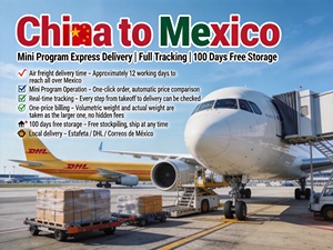 Mexico Air Express: Envío Semanal a Latinoamérica en 10-15 Días, Muestras <span class=keywords><strong>de</strong></span> Documentos <span class=keywords><strong>de</strong></span> Comercio Electrónico Multicanal, Envíos Sobredimensionados con Doble Aduana + Impuestos, Seguimiento <span class=keywords><strong>de</strong></span> Paquetes - Product Image 1