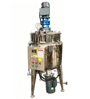 Machine de mélange chauffante, cuve homogénéisatrice sous vide, équipement de fabrication de produits démaquillants pour la ligne de production de lotions de soin et de cires capillaires