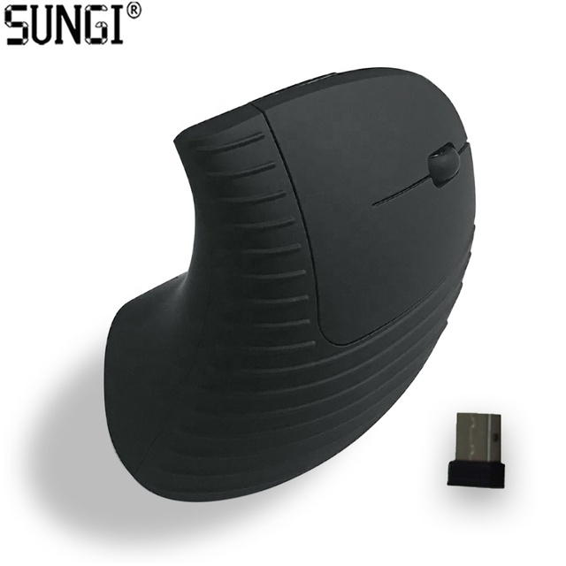 SUNGI S9GD AAA Battery 2.4GHz Wireless Ergonomic Vertical Mouse Optical USB Dongle Mice With DPI 1000 1200 1600