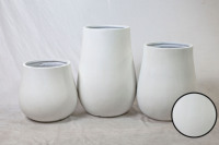 Pot de fleurs moderne en fibre de verre, vente en gros d'usine, pour jardin - Écologique, durable, utilisation extérieure/intérieure