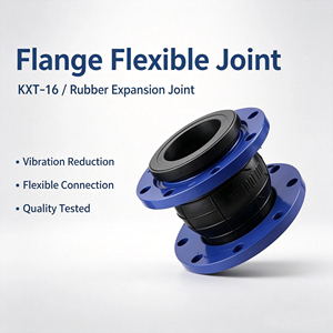 Joint d'expansion flexible à soufflet en caoutchouc à bride KXT-16 pour pompes à eau incendie DN50-DN300 1.6 - Product Image 3
