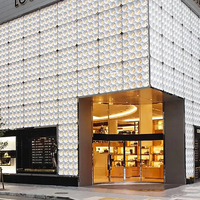 Panneaux muraux en faux pilier en pierre au design moderne Polyuréthane à neuf grilles carrées Décoratif pour hôtel Respectueux de l'environnement Unique PU
