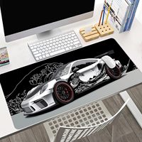 Tapis de souris Racing Car, tapis de souris de jeu, base en caoutchouc antidérapante, tapis de clavier, tapis de bureau pour la maison et le bureau, 31,5 x 11,8 pouces