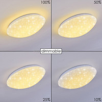 Plafonnier LED moderne allemand 18W, 1200 lumens, effet ciel étoilé, température de couleur 3000K, éclairage d'ambiance, vente chaude