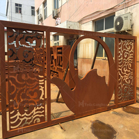 Tôle d'acier corten de 6 m aux normes ASTM/EN/DIN, tôle d'acier au carbone A588gra Q295nh S355jow SPA-H plate pour la décoration paysagère