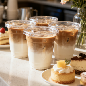 Bsbh biểu tượng tùy chỉnh cấp thực phẩm dùng một lần rõ ràng Pet ly nhựa 8OZ 12oz 16oz Pet ly lạnh uống mềm ly với mái vòm phẳng có nắp đậy - Product Image 2