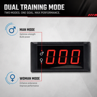 Compteur de balles murales GANXIN Hyrox pour entraînement, mode double homme/femme, pour la visualisation des exercices de fitness à domicile avec balles de médecine