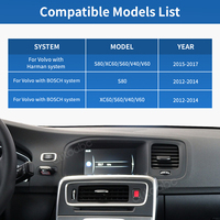 Lecteur multimédia DVR Linux 7 pouces avec navigation et écran tactile pour Volvo V60 V40, autoradio style OEM, CarPlay, Android Auto