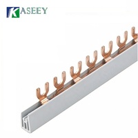 Barres de connexion électriques en cuivre de type fourche/Type U, bornes universelles pour disjoncteurs MCB