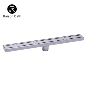 Drenaje de Piso Rectangular Moderno de Acero Inoxidable 304 Cromado, Rejilla Oculta Anti-Olor para Balcones y Hoteles, de Larga Duración - Product Image 2