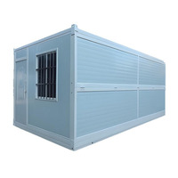 Maison conteneur modulaire de luxe extensible et pliable de 20 pieds et 40 pieds, préfabriquée et détachable, en panneaux sandwich et acier