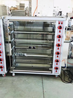BAOKANG 2025 Four à rôtir rotatif à gaz à vente chaude, rôtissoire à poulet, 3/6/9 grilles, automatique, en acier inoxydable