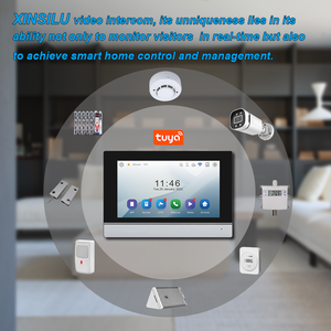 XINSILU Ip مع شاشة فيديو متعددة العائلات نظام اتصال داخلي Wifi فيديو Ip جرس الباب Tuya تطبيق للأمن - Product Image 5