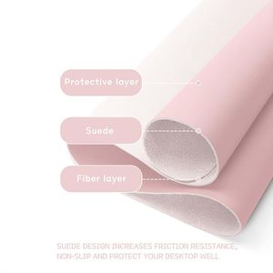 SANXING Rectangular Leather <b>Gaming</b> <b>Mouse</b> <b>Pad</b> 800x400x2mm Pink Office Desk Mat Non-Slip for Laptop and <b>Mouse</b> Use Stock - Product Image 5
