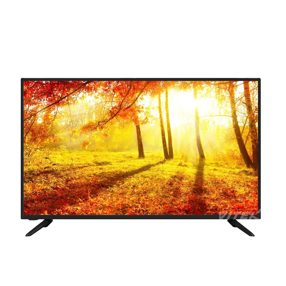 Vitek TV Android Plasma Cerdas, TV LED 32 43 55 65 Inci FHD atau UHD