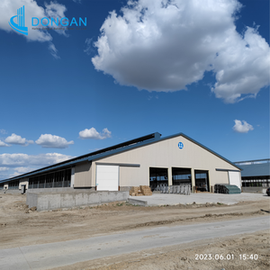 Bâtiment métallique préfabriqué en structure acier pour ferme, abri pour vaches, moutons, bovins, laitières, chèvres, poulaillers, porcheries, construction - Product Image 4