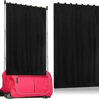 Rideau de confidentialité rétractable portable pour salle de bain, vestiaire, salle de danse, sans sac de transport