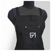 Tablier en toile imprimé avec logo, version coréenne, pour cuisine et nettoyage, réutilisable, tendance, sans manches, vêtements de travail pour hommes et femmes